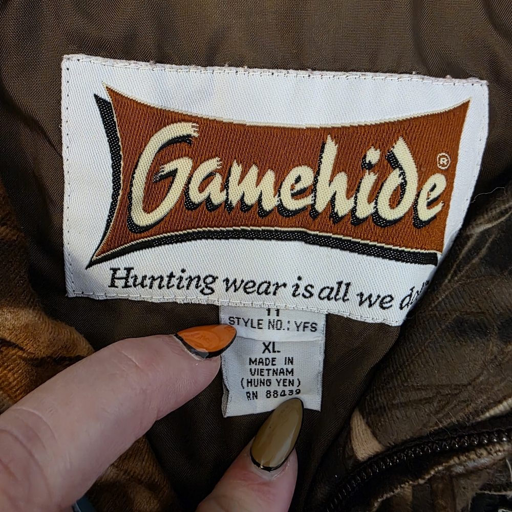 Gamehide Hush Hide Fleece Camouflage Quarter Zip Jacket Size XL - Picture 6 of 9